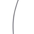 thumbnail image 3 of Benzara BM240345 Floor LED Lamp with Metal Arched Design, Brushed Silver, 3 of 5