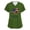 Green, variant on Youpwaven 250 Anniversary USA Women's Scrub Top, Patriotic We the People Nursing Uniform, 250th Anniversary V-Neck Workwear with Pockets, Freedom Celebration Shirt