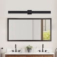 thumbnail image 6 of C Cattleya 40in. Black Dimmable 46W LED Outdoor Wall Lantern Sconce with Frosted Glass, 6 of 9