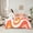 Pink Orange, variant on jejeloiu Waves Lines 7pcs Bedding Comforter Set,Minimalism Geometric Stripes Queen Bedding Sets,Red Orange Pink Queen Sheet Sets For Girls Boys,Super Cozy Room Decor Reversible