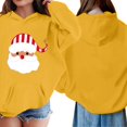 thumbnail image 6 of Mercatoo Kids Christmas Hoodie Girls Winter Cute Santa Graphic Long Sleeve Pullover Sweater Holiday Party Soft Cotton Clothes, 6 of 6