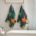thumbnail image 4 of GZHJMY Dinosaur Soft Hand Towels, 2 Pcs Absorbent Bath Towel Decorative Fingertip Towels for Bathroom Gym Spa Hotel Beach Swimming Pool,14.4"x 28.3", 4 of 7