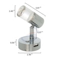 thumbnail image 3 of jinwen RV 12V/24V Reading Light Wall Lamp w/ USB Charging Port New, 3 of 9
