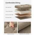 thumbnail image 3 of SONGMICS Storage Ottoman Storage Bench Footstool Folding Cube Footrest 286 lb Capacity for Entryway Living Room Bedroom Home Office Light Taupe, 3 of 5
