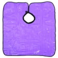 thumbnail image 1 of MasteelfCA Cape de Coiffure Courte Violette Réutilisable Imperméable pour Salon Professionnel DIY Fournitures pour Clients Maison, 1 of 7