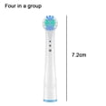 thumbnail image 2 of DEELLEEO Electric Toothbrush Replacement Brush Heads Refill  4Count, 2 of 5