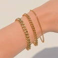 thumbnail image 2 of Fashionable Minimalist Stainless Steel Bracelet for Men and Women, Electroplated Metal Bracelet, 2 of 4