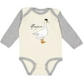 thumbnail image 3 of Inktastic French Goose says Honque Boys or Girls Long Sleeve Baby Bodysuit, 3 of 5