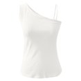 thumbnail image 6 of Kakina CMSX Tank Tops for Women Clearance Women Casual Tanks Sleeveless Buttons Slimming Solid Pullover Vest Blouse Tops Deals, 6 of 7