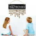 thumbnail image 6 of Family Birthday Board DIY Wooden Calendar Wall Hanging Birthday Reminder Plaque,with 100 wooden tags,Great Gift for Days to Remember, Home Decoration, 6 of 7