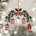 thumbnail image 6 of FastXmas Christmas Acrylic Ornament,4 Inch 2D Hanging Decoration, Star, Garland, Pine-Tree, Heart Shape Hanging Decoration,Acrylic Pendant Ornament for Christmas Tree,Home,Car, Bedroom Decor, 6 of 6