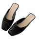 thumbnail image 4 of Zapatillas de verano planas, sandalias de tacón plano sin espalda Sandalias planas sin espalda Zapatillas sin espalda con punta cerrada Funcionamiento suave, 4 of 9