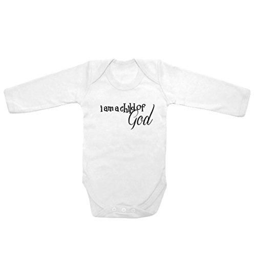 Baby Tee Time Long Sleeve Baby Boys' I Am A Child of God One Piece 36
