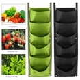 thumbnail image 2 of 7 Pockets Wall Planting Bag Wall Vertical Pouch Flower Grow Garden Planter (Black), 2 of 7