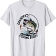 thumbnail image 3 of Grandpa Fishing Buddy Bass Fisherman T-shirt Sizes S-5XL, 3 of 5
