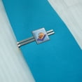 thumbnail image 2 of Downward Facing Dog Pug Doing Yoga Square Tie Bar Clip Clasp Tack- Silver or Gold, 2 of 5