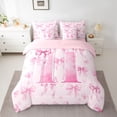 thumbnail image 2 of Castle Fairy Bowtie Personalized Initial H Bedding Comforter Set,Dreamy Queen Bedding Sets, 2 of 8