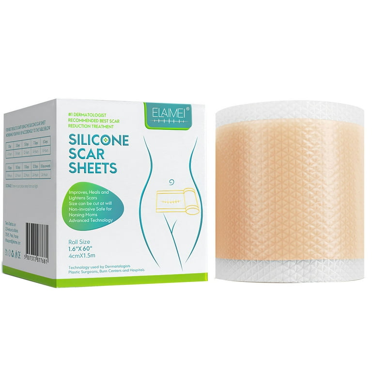 Silicone Scar Sheets for Surgical Scars Reusable Scar Silicone Strips 4cm 1.5m 1.6 60inch