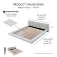 thumbnail image 6 of Furniture of America Krister Solid Wood California King Panel Bed in White, 6 of 6