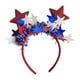 thumbnail image 2 of Diadema Del 4 de Julio con Estrella Azul, Roja y Blanca. Diadema Patriótica con Temática de La Bandera Estadounidense. Accesorios para Fiestas y Festivales para Hombres y Mujeres. Material: Tela. Mul, 2 of 6