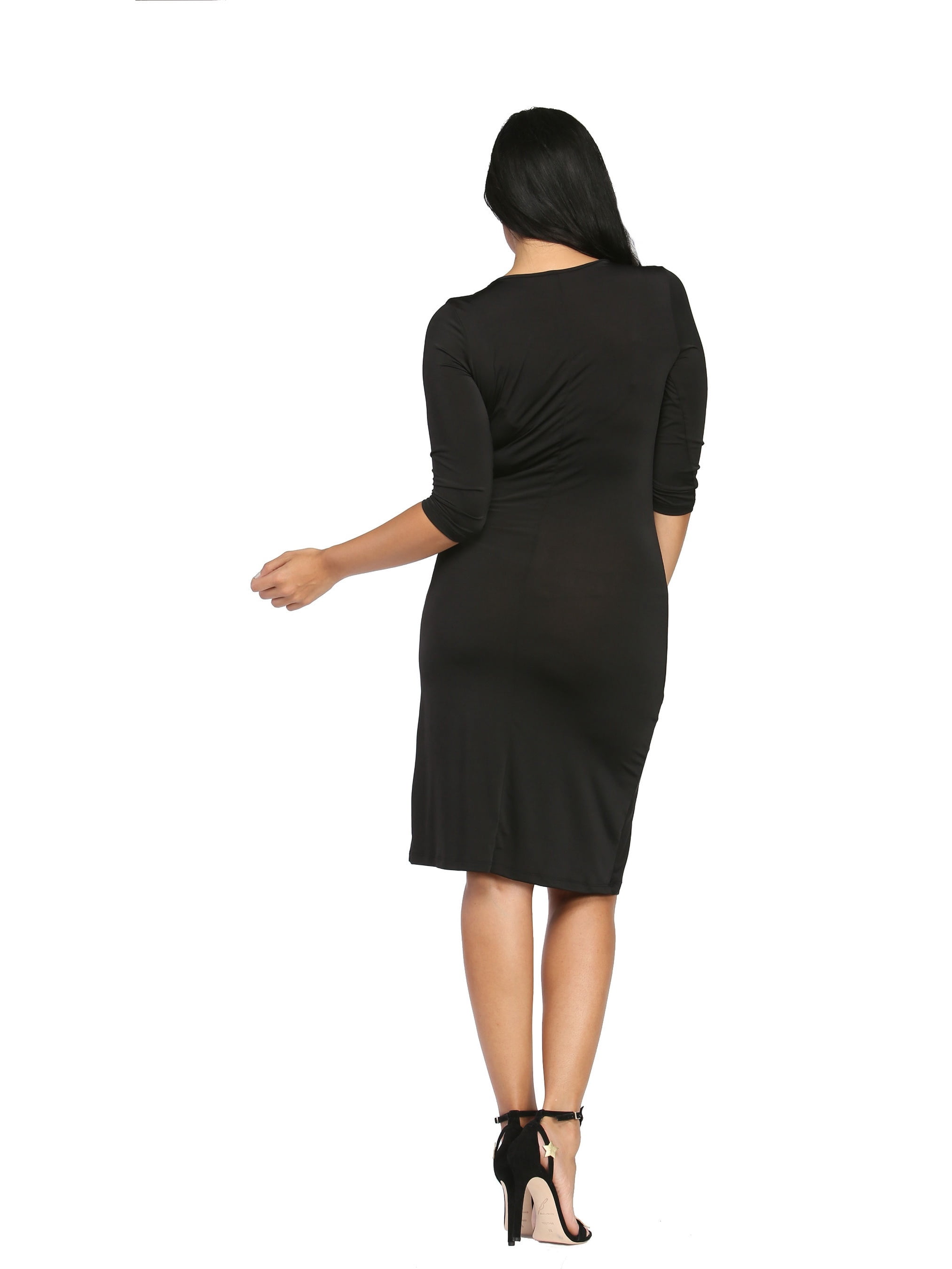 Women's 3/4 Sleeve Wrap Dress