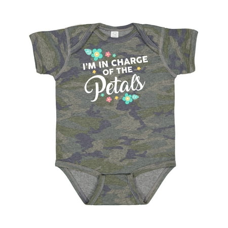 

Inktastic Flower Girl I m in Charge of the Petals Gift Baby Girl Bodysuit