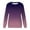 Purple, variant on Women's Gradient Color Sweatshirt, Fashion Casual Round Neck Long Sleeve Top with Pocket, Comfortable Streetwear Pullover for Daily Wear Hot Pink L
