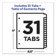 thumbnail image 4 of "Customizable Toc Ready Index Black And White Dividers, 31-Tab, Letter | Bundle of 2 Sets", 4 of 5