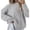 385Gray, variant on Sweaters for Women Crew Neck Cable Knit Sweater Ribbed Long Sleeve Knitted Pullover Sweater Alsol Lamesa