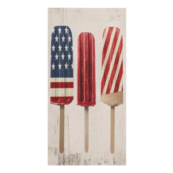 RKSupls Patriotic Popsicles Summer Microfiber Beach Towel Absorbent Compact Towels for Swimming Pool Beach Travel Things for Vacation Essentials Adult Gift,61.4×30.3Inch