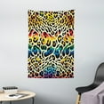 thumbnail image 2 of Ambesonne Leopard Print Tapestry Wall Hanging, in Rainbow Colors, 40"x60", Yellow and Multicolor, 2 of 3