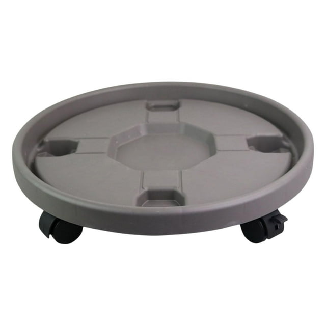 Support de Pot de Fleurs Robuste, Solide avec Roulettes Gris