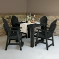 thumbnail image 2 of Highwood's 42" x 42" Square 5-pc Hamilton Dining Set - Counter Height, Outdoor, Eco-friendly, Synthetic Wood, 2 of 7