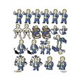 thumbnail image 1 of Juego de calcomanías gráficas de PVC de la familia Fallout 4 Fallout 4 858742004905, 1 of 1