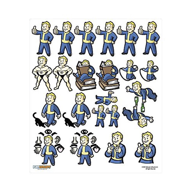 Juego de calcomanías gráficas de PVC de la familia Fallout 4 Fallout 4 858742004905