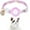 Purple, variant on Frusde Airtag Cat Collar, Kitten Collar Breakaway with Silicone Airtag Holder with Bell Flower Charms for Cats Kittens Puppies-Pink