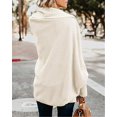 thumbnail image 3 of Women's Open Front Cardigan Loose Draped Batwing Sleeve Knit Sweater, 3 of 4