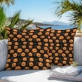 thumbnail image 5 of Outdoor Waterproof Pillow Covers Abstract Halloween Smile Face Pumpkin Decorative Throw Pillow Protectors,Stars on Black Pillowcase Cushion Cases for Patio Sofa Garden Couch,18x18in,Pack of 2, 5 of 9