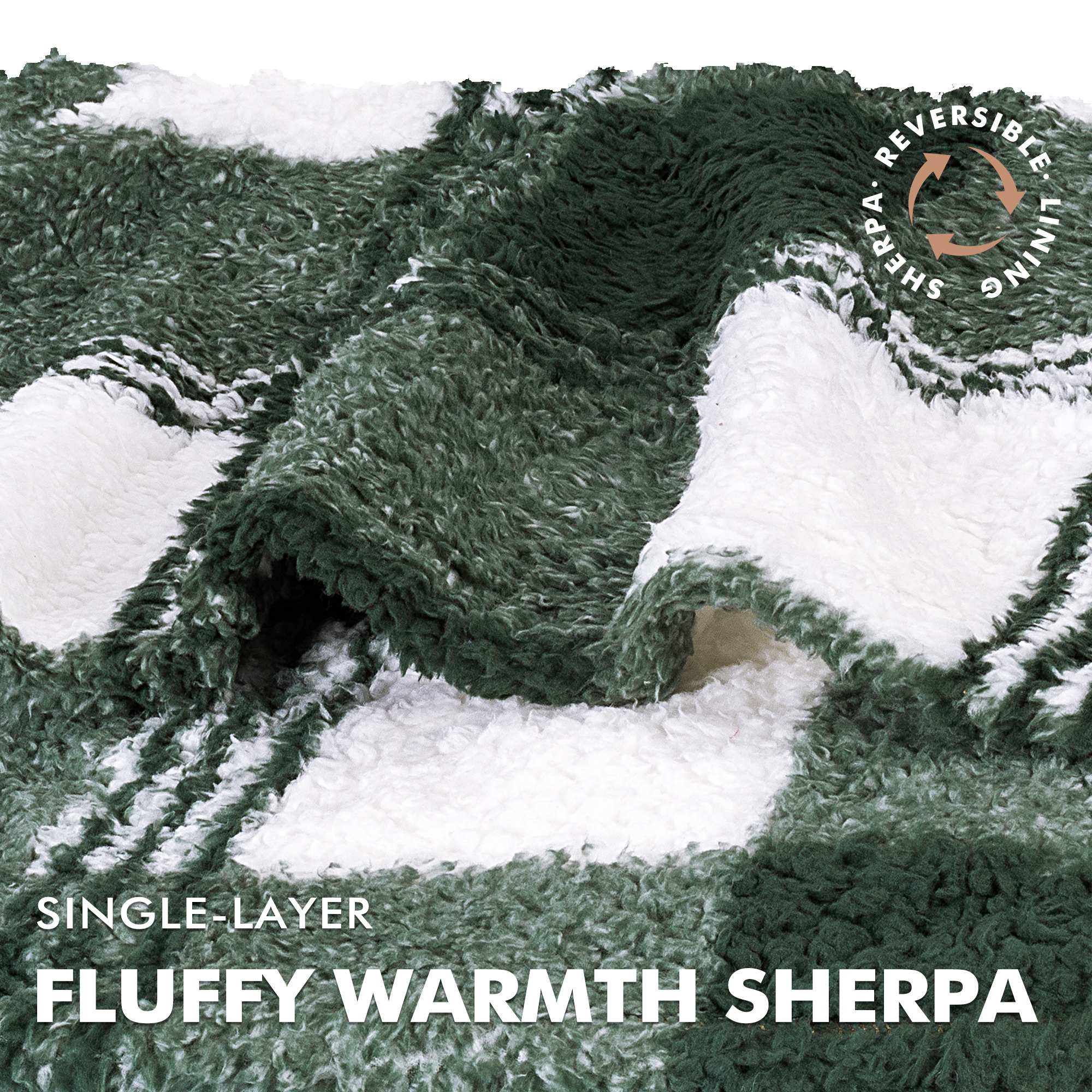Tirrinia Oversized Blanket Hoodie, Wearable Fluffy Sherpa Blanket, Cozy Sweatshirt Blanket Gift for Adult Women Men Girlfriend, Black Plaid