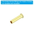 thumbnail image 5 of Uxcell 2.5mm Tube OD Brass Compression Insert Ferrules Brass Ferrule Fitting 10 Pack, 5 of 6