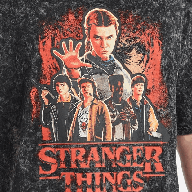 Netflix Stranger Things Vecna Lives Oversized Graphic T-Shirt from
