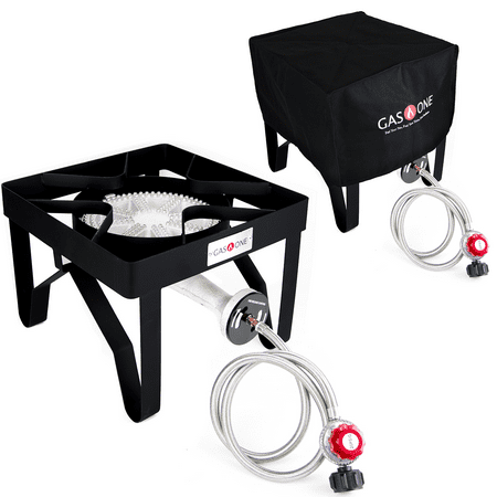 Gas One 200 000 Btu Propane Burner With Cover Single Burner