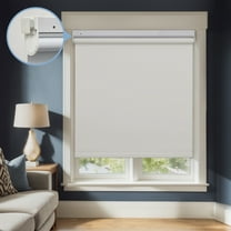 Keego No Tools No Drill Cordless Roller Blinds 100% Blackout Thermal Insulated Reduce Noise Privacy Shades Roller Shades Blinds for Windows (Beige, 31"W x 40"H)