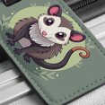 thumbnail image 6 of Opossum Cute Animal Faux Leather Travel Luggage Tag, 6 of 7