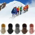 thumbnail image 3 of pitrice Insulated Winter Hood For Skiing And Motorcycle Riding Neck Warmer Windproof Snow Forhead Warmer Light gray, 3 of 6