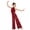 Burgundy, variant on Girls Ruched Mesh Figure Skating Leotard Lyrical Dance Jumpsuit Ballet Dance Bodysuit Ballroom Dancewear Blue 6