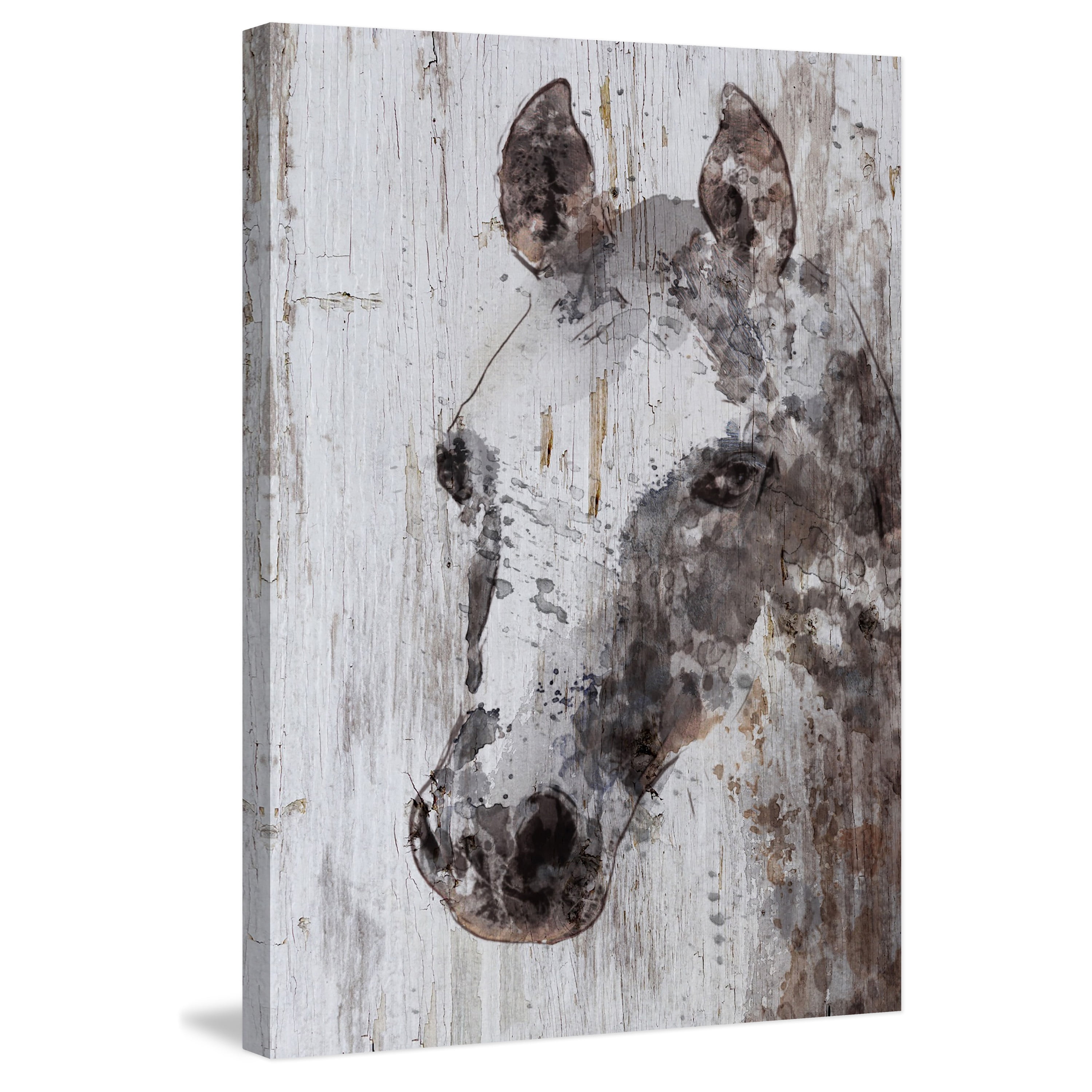 Marmont Hill "Jack Horse" by Irena Orlov Painting Print on Wrapped Canvas