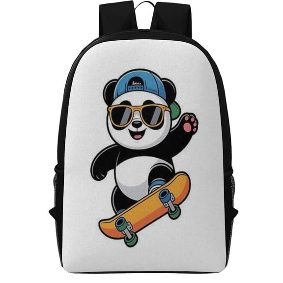 17 Inch Graphic Print Laptop Backpack, Large Casual Daypack for Travel Work Daily Use