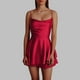 thumbnail image 3 of Vestido ajustado para mujer con pantalones cortos - Conjunto sexy de verano en color liso, tejido transpirable, versátil para fiestas y ocasiones informales, 3 of 6