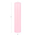 thumbnail image 2 of Mega Candles 1 pc Unscented Pink Round Pillar Candle, Hand Poured Premium Wax Candles 2 Inch x 9 Inch, Home Décor, Wedding Receptions, Baby Showers, Birthdays, Celebrations, Party Favors & More, 2 of 2